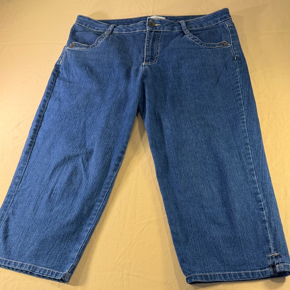 Living planet women was denim Caprice mid wash size 12